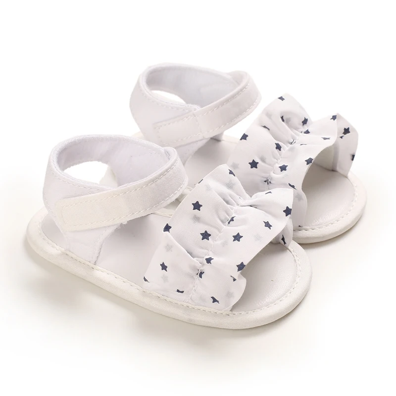 High Quality Fancy Infant Sandals Shoes Breathable Silicone Rubber Anti-slipping Baby Sandals for Girls Flat