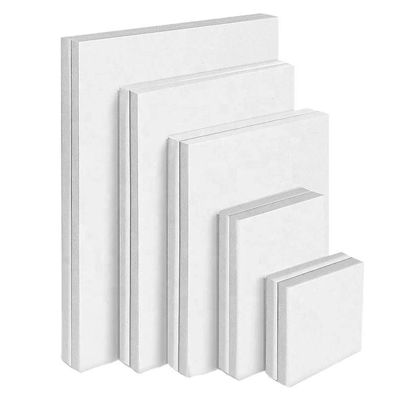 Artlicious Canvas Panels 12 Pack 8X8 Super Value Pack Artist Canvas Boards for Painting 