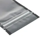 Zip Bag Assorted Sizes Matte Clear Black Zip Lock PE Plastic Flat Ziplock Bag For Package