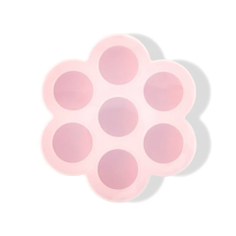 2023 Flower Shape Ice Ball Maker Mold  Round Mould Silicone Cube Tray With Lid