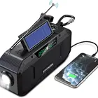 Radio Dynamo Solar Rechargeable Emergency NOAA/WB Weather Band Radio Crank Outdoor Dynamo Radio