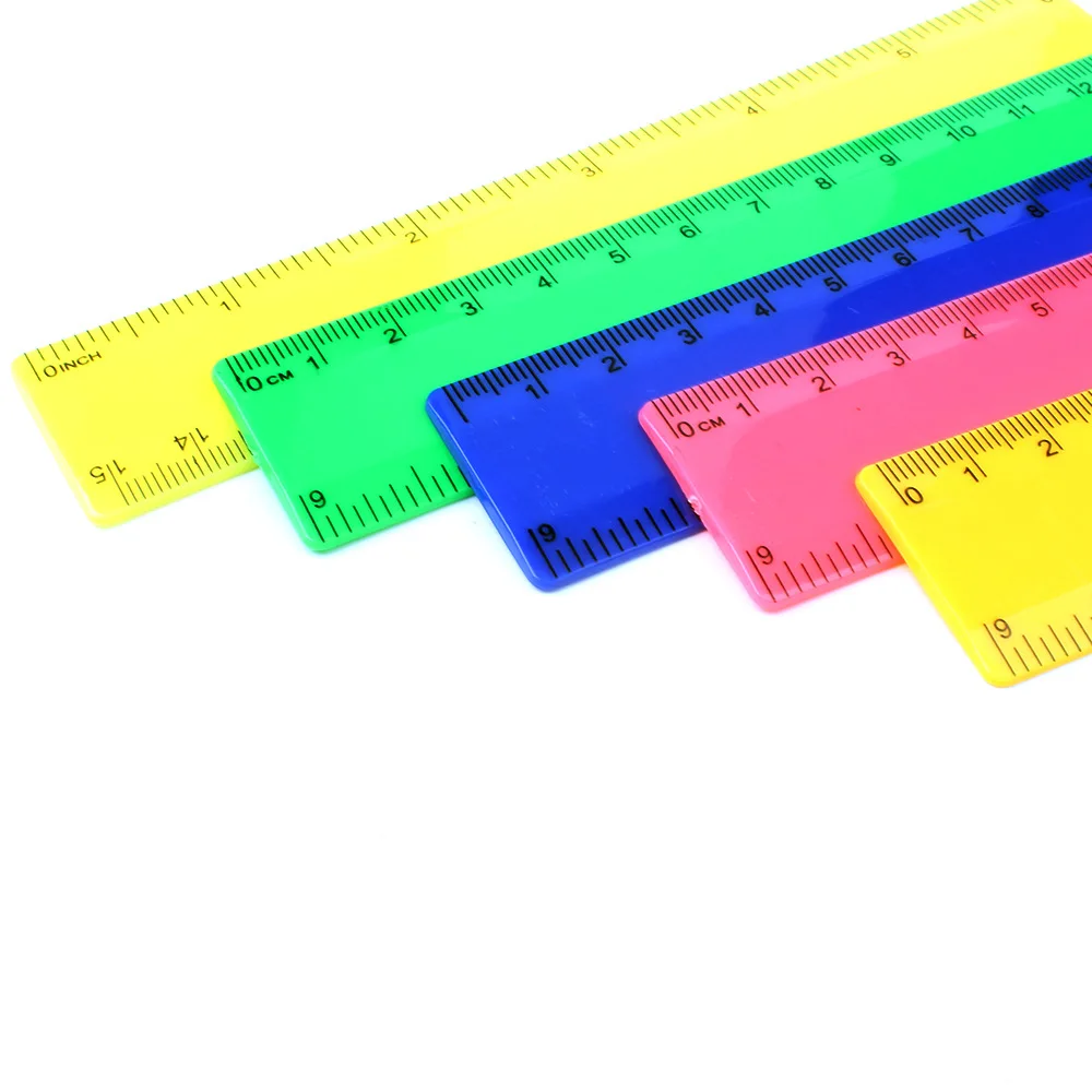 15cm Straight Student Drawing Ruler Plastic Promotional Ruler