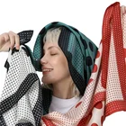 100% Custom Printed 100% Pure Silk Designer Silk Scarf 90*90 Square Silk Logo Scarf For Women