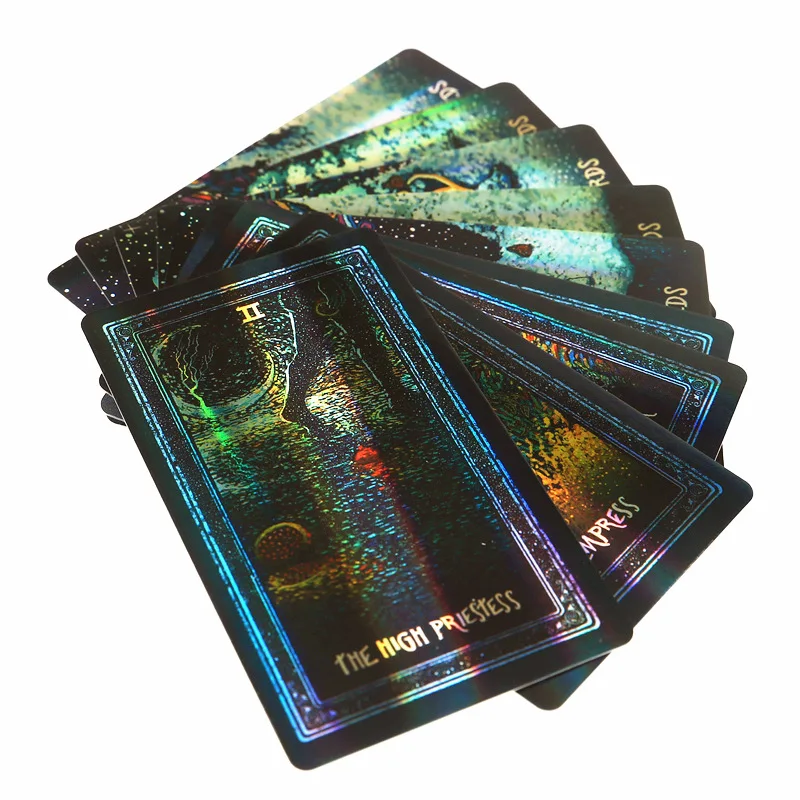 Manufacturer Printing Customized Wholesale Paper Plastic Soft Touch Lamination Holographic Game Card Oracle Tarot Cards