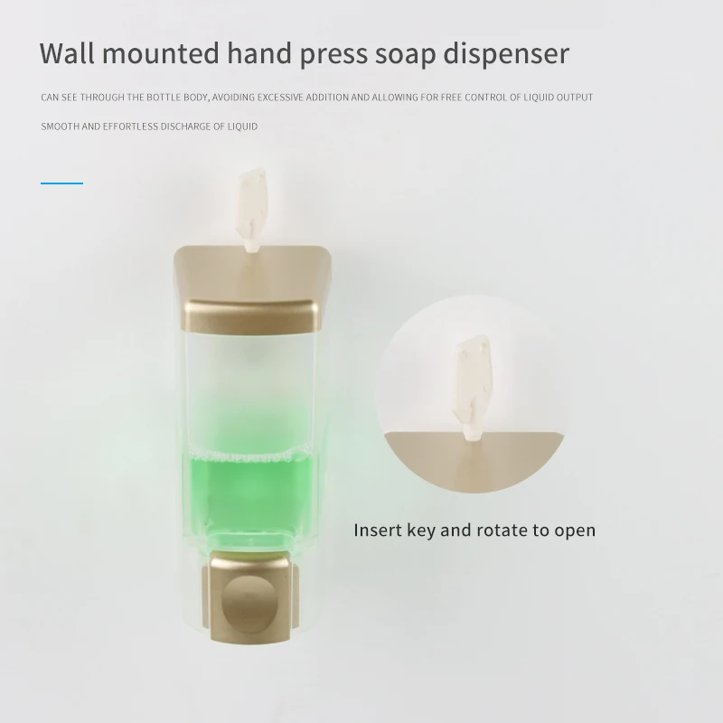 Customized Wall Mounted Soap Dispenser, Hand Wash Liquid Soap Bottle & Wall Mount Shower Soap Dispenser OEM/ODM Acceptable