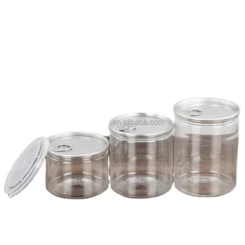 Promotional Multi-Function New Design Round Shape Plastic Cans With Aluminum With Lid