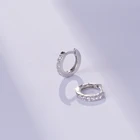 Earring Cz Stone Earrings Fashion Earring For Women 925 Sterling Silver Jewelry CZ Diamond Stone Hoop Earrings