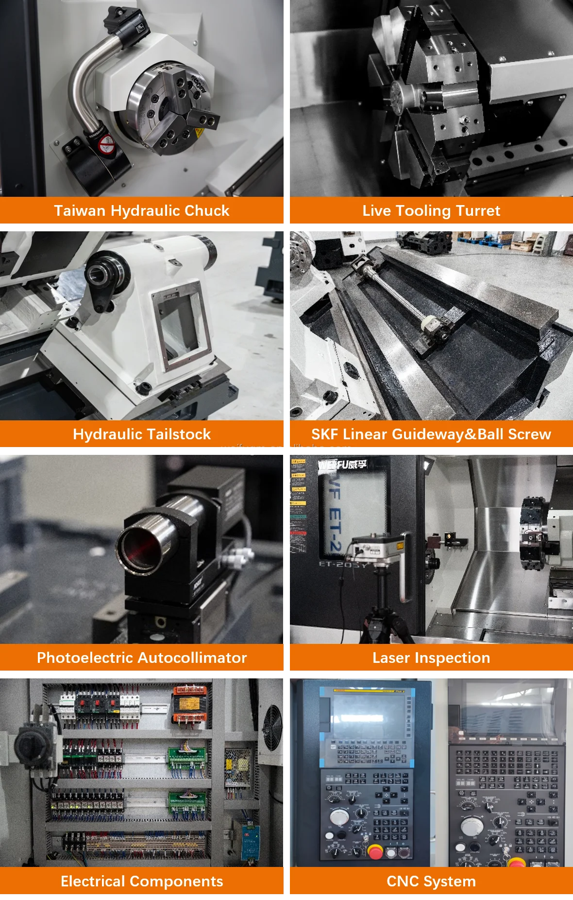 product 12 station wf nt200l turning center cnc lathe with syntec 22ta servo drive heavy duty slant bed-4