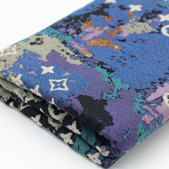 Camouflage Four-Leaf Yarn-Dyed Jacquard Fabric Clothing Fabric High-Grade Luggage Coat Fabric Sofa