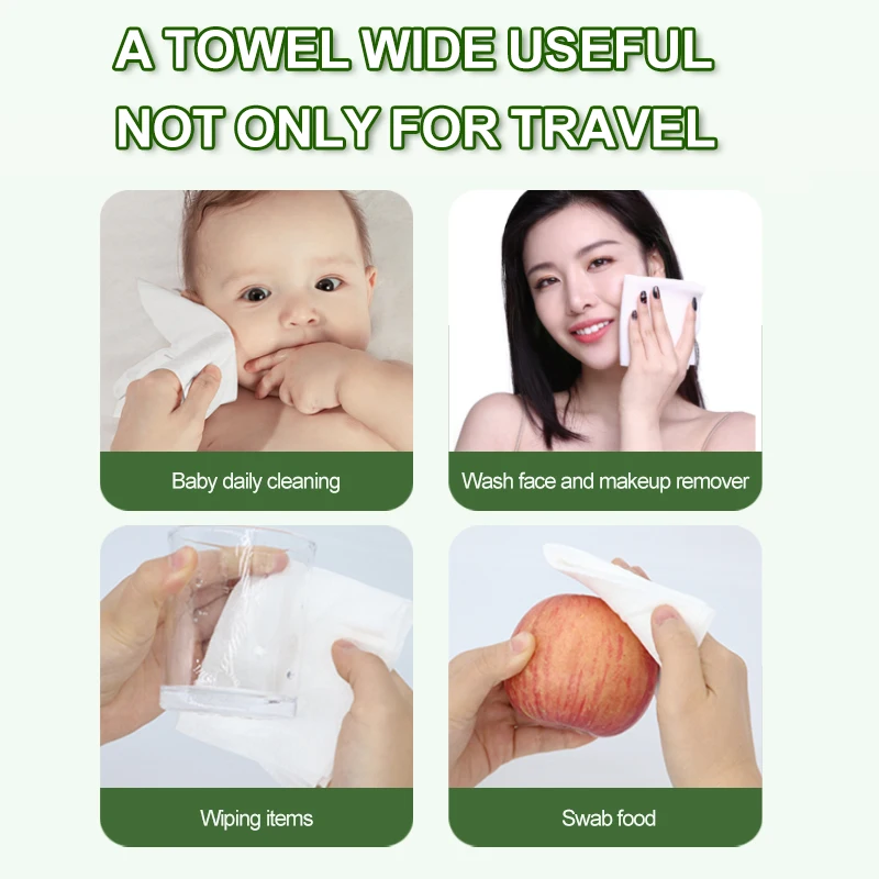 Disposable Compressed Towels For Beauty Salon Factory Supply Custom Logo Free Chemical Compress Magic Compression Face Towel