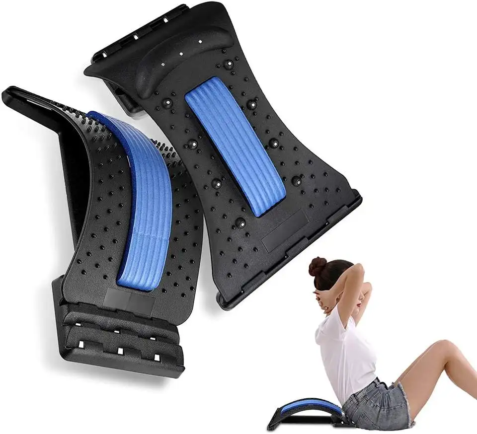 Upgraded Back massage stretcher,  Portable Magnet Back Massage Stretcher Body Stretching Device Lumbar Back Stretcher