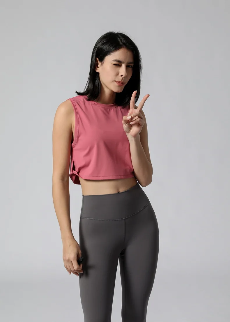 YouLoveIt Women Sport Yoga Vest Gym Sports Tops Shirts Active Stretch Sleeveless Workout Vest Quick Dry Loose Tops