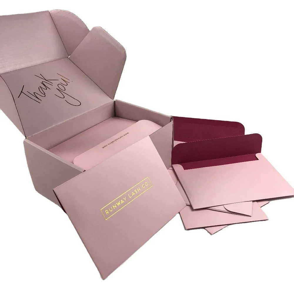 fancy color paper box gift envelopes set hard cardboard beauty