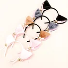 Hair Hot Sweet Lovely Anime Lolita Cosplay Fancy Fox Cat Ears Hair Clip Black Cat Ears