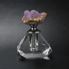 Crystals Gifts Beautiful Flower-shaped Crystal Perfume Bottle Is Suitable For Auto Accessories And Decorative Gifts