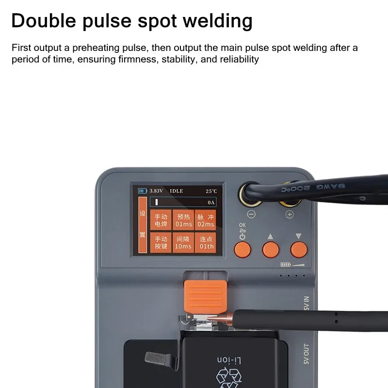 AMAOE SPOTER Pro Integrated Portable Spot Welding Machine for Mobile Phone Repair Battery Cell Nickel Sheet Welding Pen