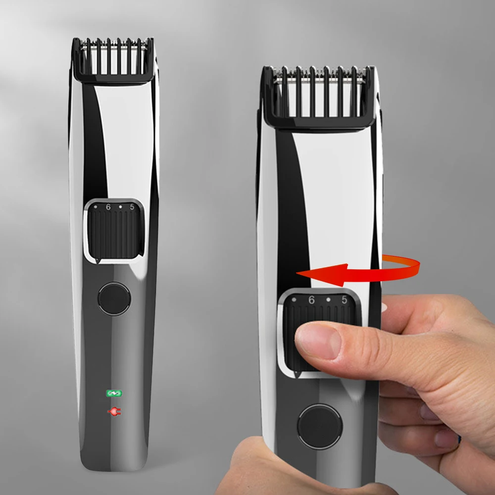 USB Rechargeable Adjustable Comb Digital Display Electric Hair Clipper manufacture