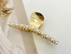 Korea Hairpin Pearl Catch Clip Simple Temperament Elegant Hair Large Ponytail Clip Female