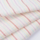 Dye Cotton Simple Style Baby Textile Material Comfortable Yarn Dye Stripe Cotton Fabric For Kids