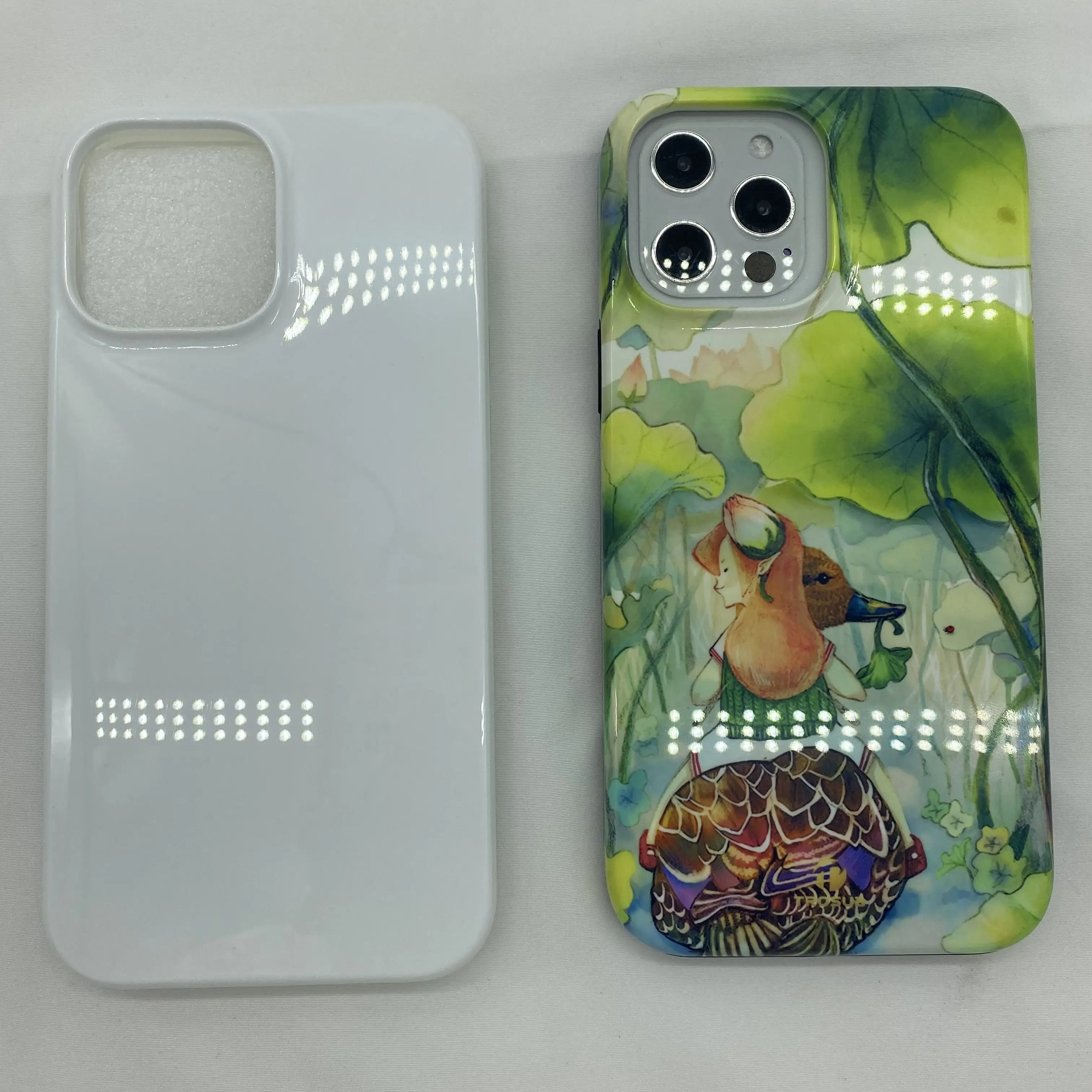 2023 Diy Blank Sublimation Coated Mobile Phone Case 3d Glossy Cover For