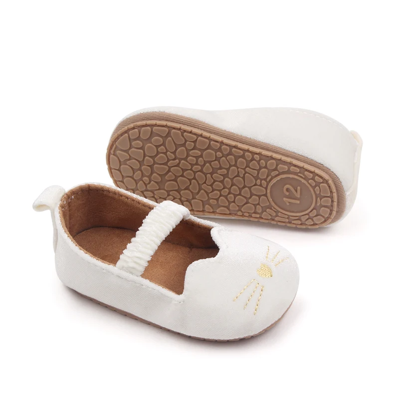 New Arriving Spring and Autumn Cartoon Cat Head Soft Bottom Non-slip Baby Prewalker Shoes supplier