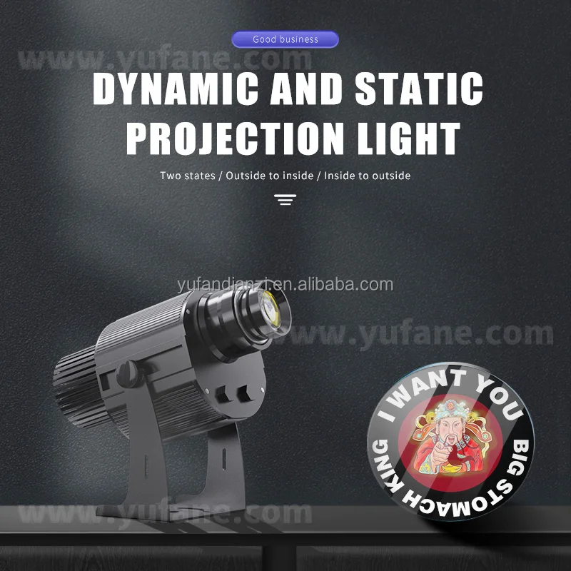 Yufan movable and static gobo projector