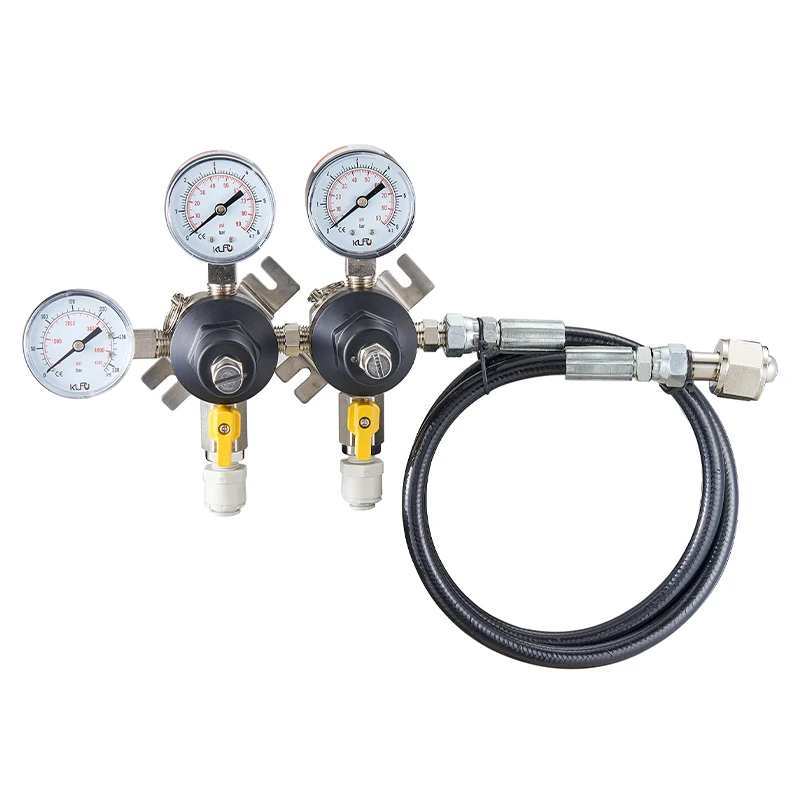 product independent pressure co2 regulator dual body primary beer co2 regulator max inlet air pressure 3000psi-1