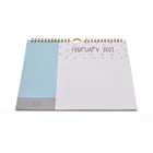 Custom Calendar Custom Design Cardboard Monthly Desk Calendar Printing Custom Logo Printing Table Desk 2022 Calendar