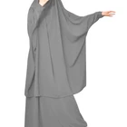 Hijab Hijab Jilbab Biglife019D High Quality Nida Asisa Long Hijab Abaya Jilbab 2 Pieces Women