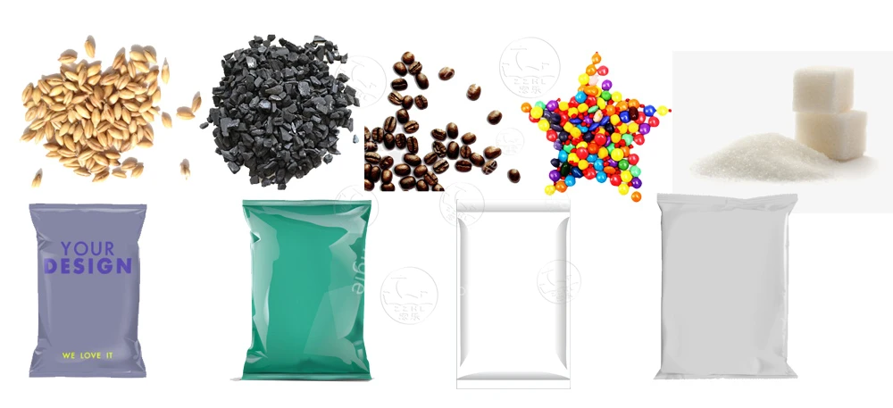 Automatic Vertical Poultry Food Snack Granular Salt Sugar Dating Grain Bean Fish Pellet Processing Packing Machine manufacture