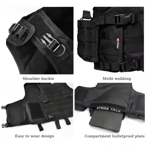Dispositif de camouflage réglable porte-plaque Molle gilet tactique pour la chasse 5