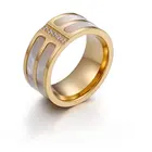 Rings Rings Name Ring 2020 Fashion Jewelry In Bulk Custom Gold Plated Trendy Stainless Steel Rhinestone Men Rings For Women