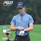 Men Golf Shirt Golf PGM Men Golf Clothing Short-sleeved T-shirt Sports Fabric Stretch Shirt