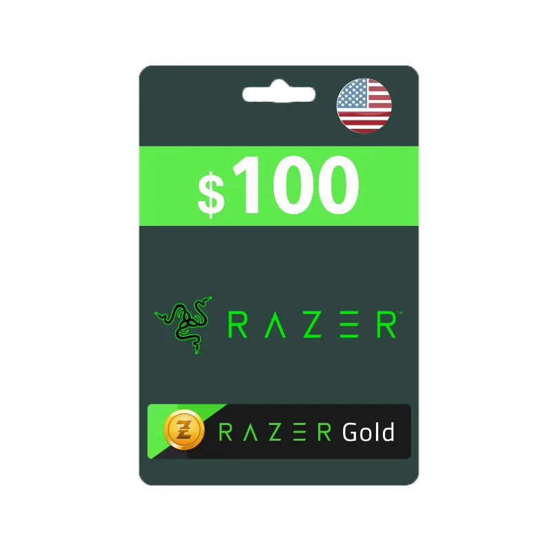 fast delivery razer gold /100us global region rixty