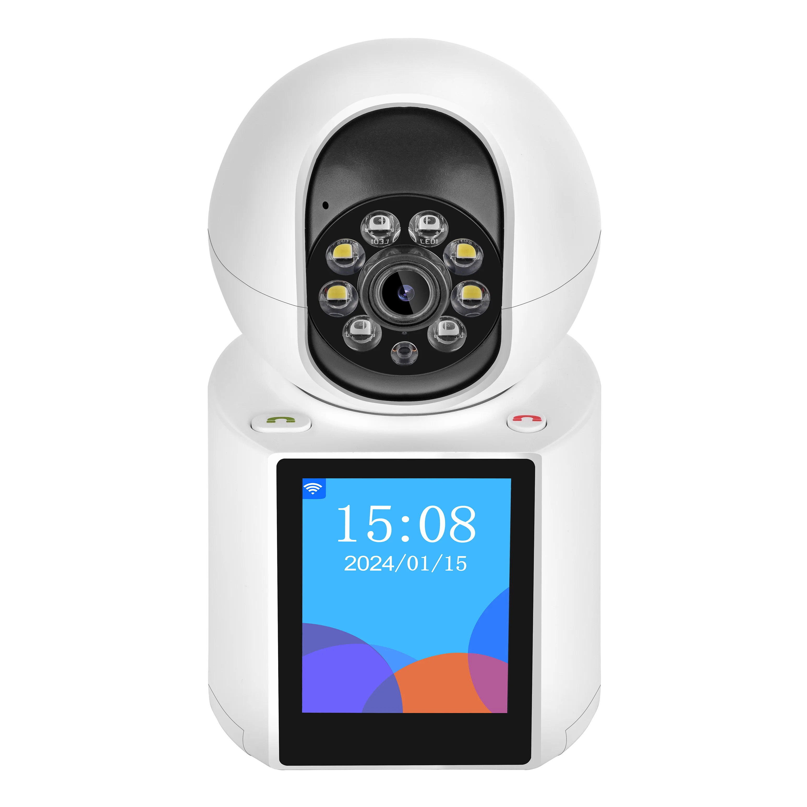 Icsee 3mp Smart Wifi Baby Monitor Camera With 2.8 Inch Screen Video Calling Intercom Security Ai Smart Cctv Indoor Camera