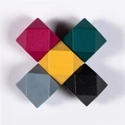 Beads Wooden DIANJIN Diy Craft Colored Octagonal Wood Beads Wooden Beads