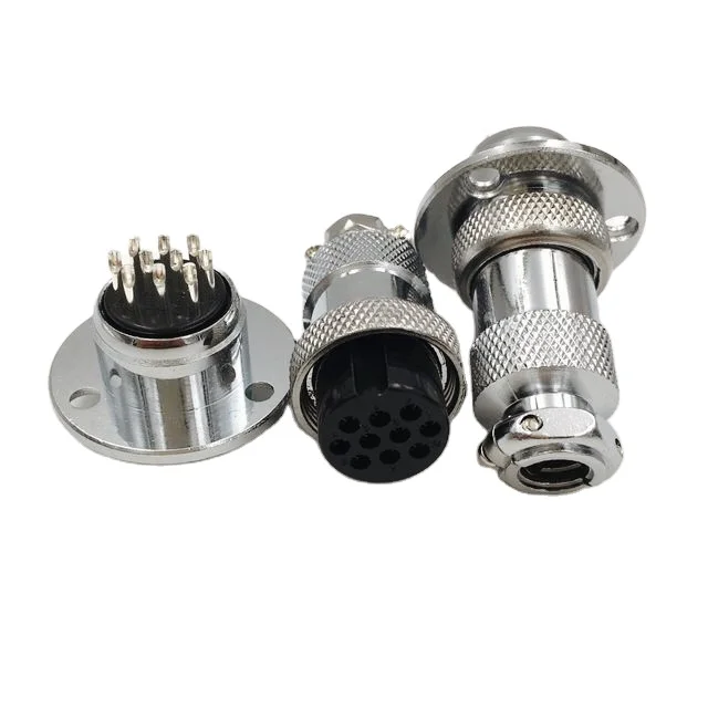 Docking Aviation Plug Connectors GX20-2/3/4/5/6/7/8/9/10/12/14/15Pin Hole 20mm 