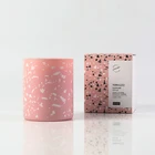 Candle Personality Candle Terrazzo Personalized Bulk Pillar Private Label Custom Small Scented Candle