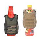 Multicolor Tactical Beer Adjustable Beverage Holder Mini Tactical Vest For Cans Or Bottle