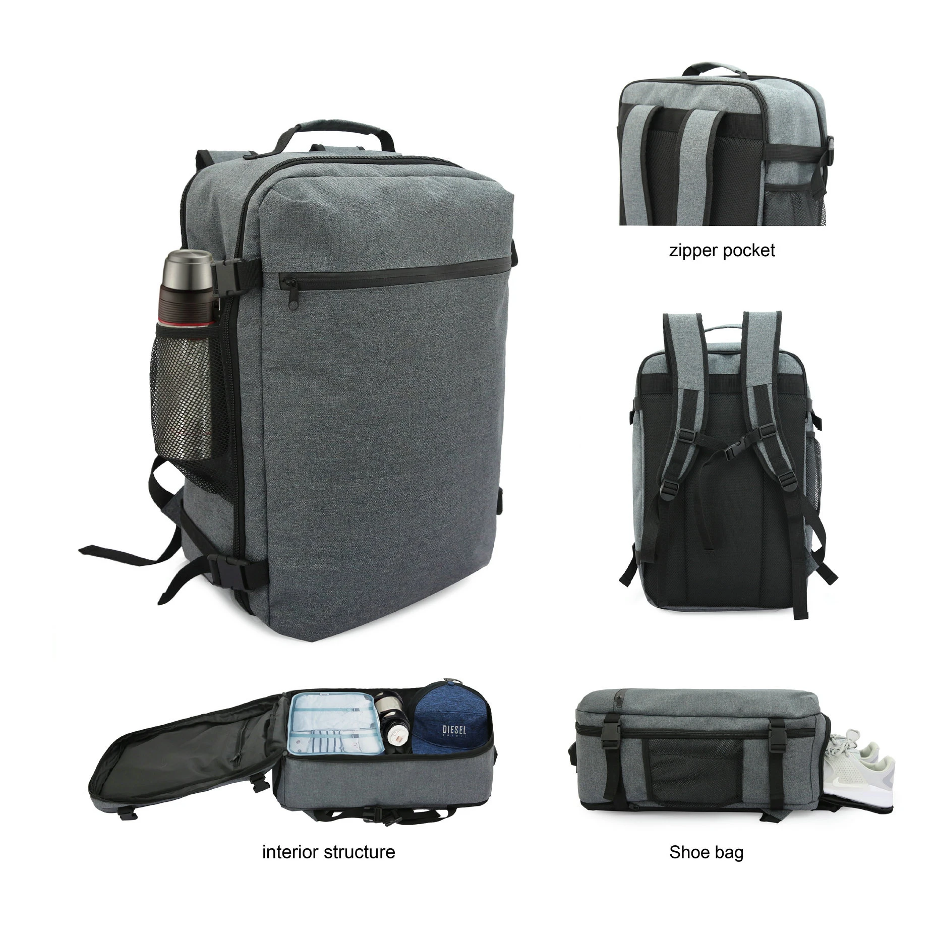 Big Capacity Backpack With Shoe Bag 