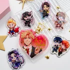 Custom Juno Creative Custom Double Sided Sparkle Star/glass Holographic Clear Epoxy Holo Rainbow Acrylic Charm