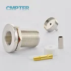 N Bulkhead Crimp Rg316 N Connectors Waterproof Bulkhead Female Jack IP67 Crimp For LMR100 RG174 RG188 RG316 Cable