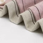 Stripe Yarn-dyed Linen Cotton Hemp Slub Linen Fabric Double-sided Fine Stripe Linen Sofa Sliver Home Textile Fabric