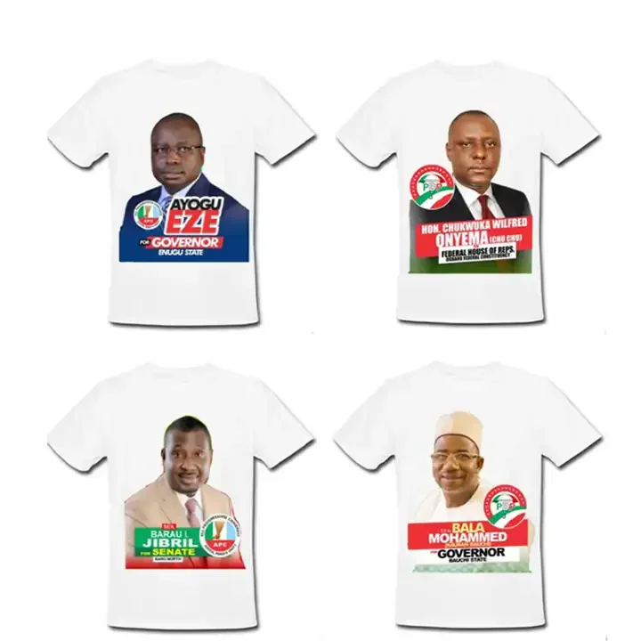 Campaign T Shirts Sublimation Cheap Election T-shirt Political President for Men's t-shirts