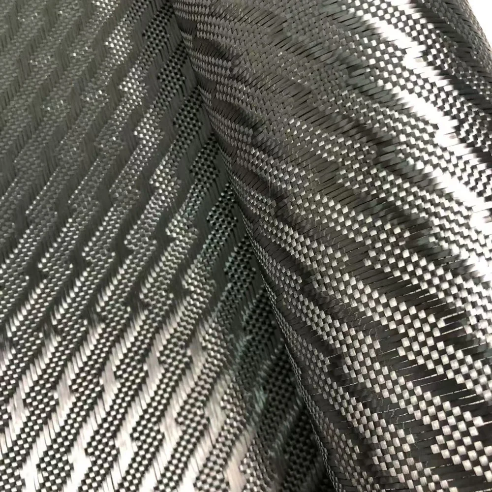 High Quality 3k 240G lightning Pattern Carbon Fiber Jacquard Fabric High Quality 3k 240G lightning Pattern Carbon Fiber Jacquard Fabric