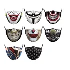 Mask Adult 2020 Hot Sell 3D Printing Cotton Mask Terror Mask For Halloween Kids Adult Horror Halloween Mask
