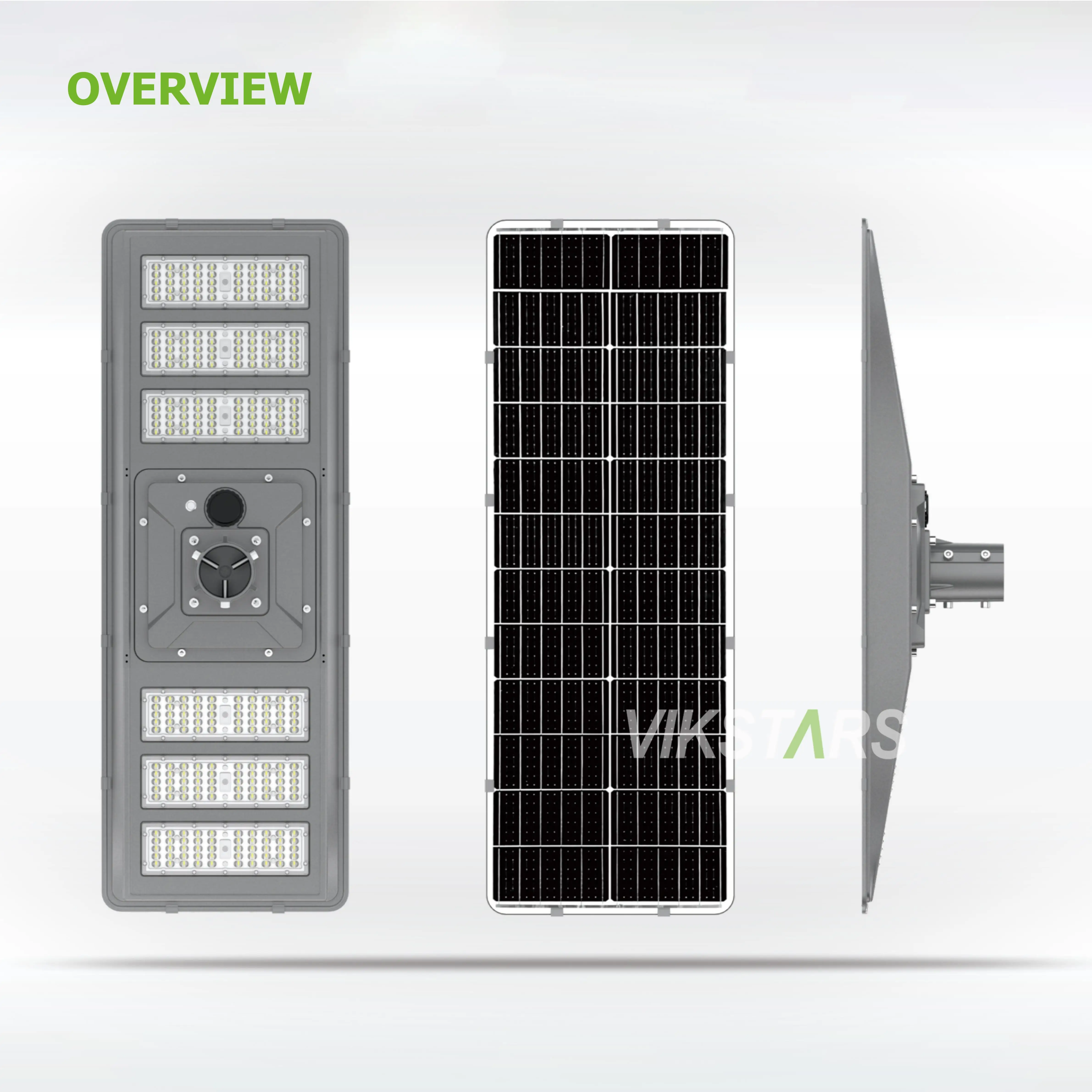 New Bidirectional Solar Street Lamp IP66 LED Solar Garden Light 600W 900W All in One Solar Landscape Lights