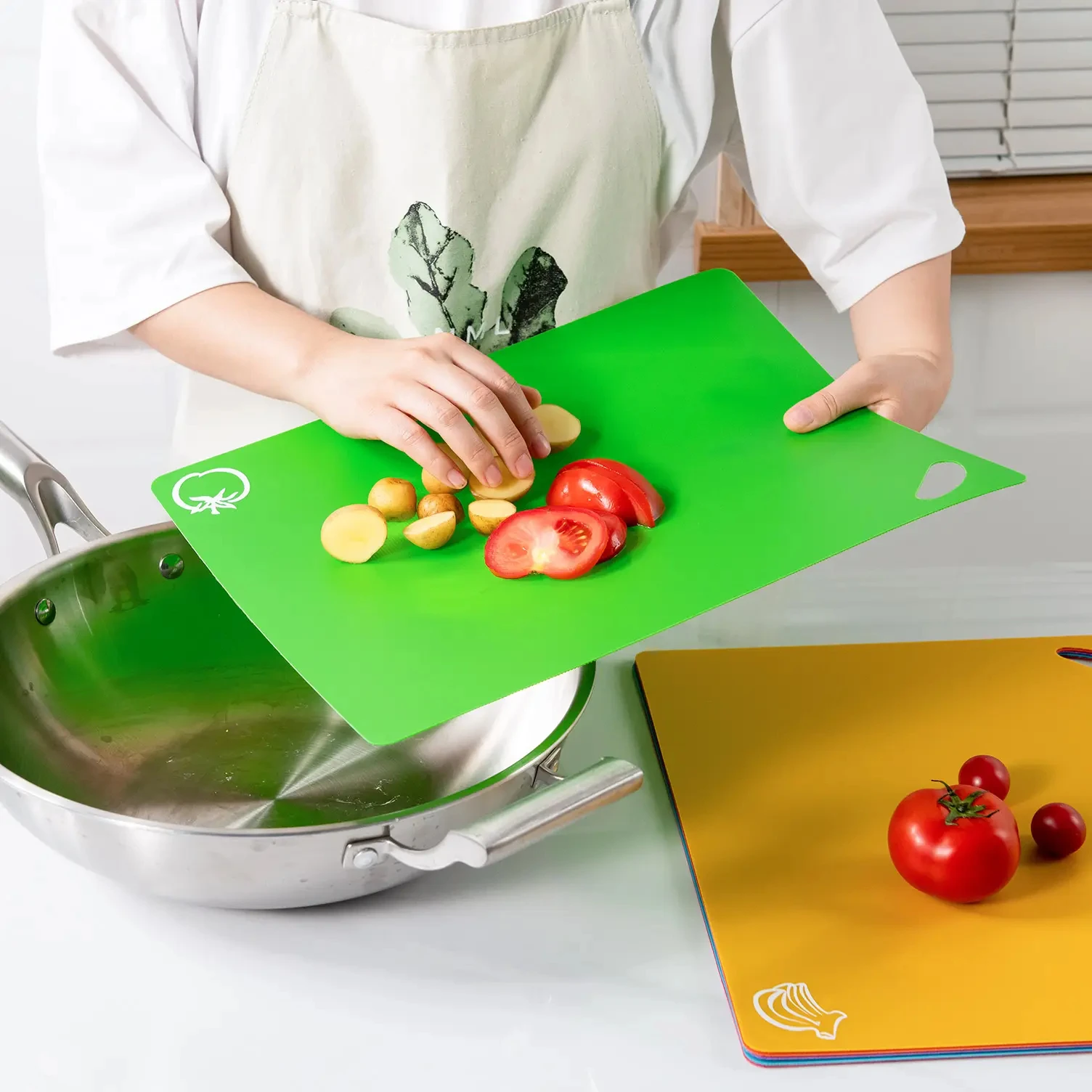 Hot Sale Kitchen Cutting Board Vegetable Tools Flexible Plastic Cutting Board Mat Non-Slip Kitchen Accessories Chopping Board