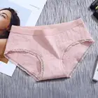 Panties Ladies Mid-rise Seamless Underwear Lace Breathable Panties Cotton Bacteriostatic Crotch Panty