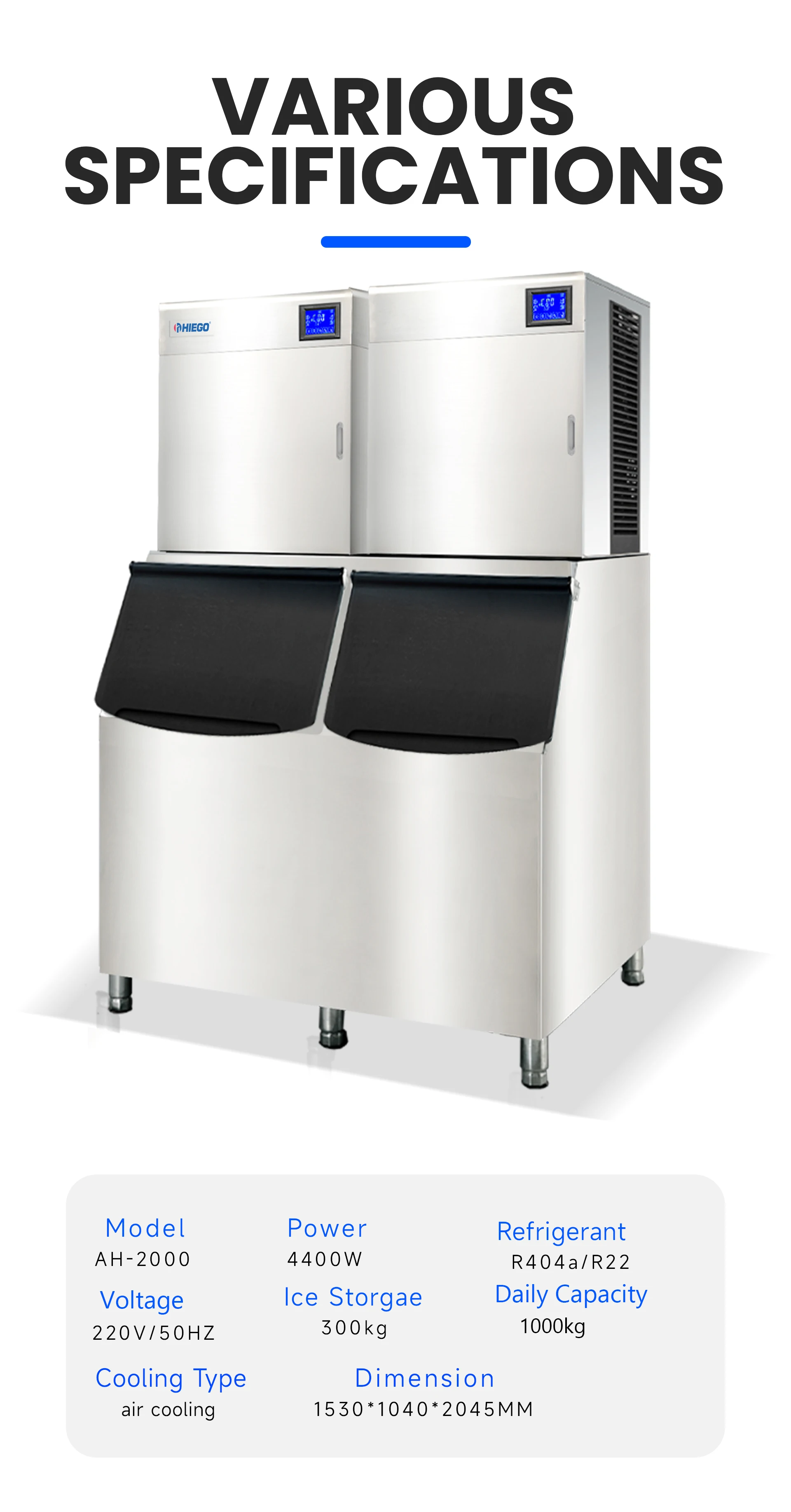 Ice Machines, 1000kg/24hr, 4400w - detail 16